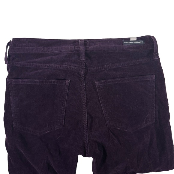 Citizens Of Humanity‎ COH Pants Women 27 Purple Corduroy Ankle High Rise Skinny - Picture 11 of 16
